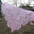 Pink scarf - Wraps & cloaks - knitwork