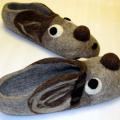 Flirting Bears - Shoes & slippers - felting