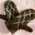 brown mittens - Gloves & mittens - felting