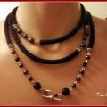Black Snake - Necklace - beadwork