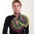 Scarf " Peacock Feathers " - Necklaces - felting