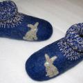 Bunnies 16 cm Feet - Shoes & slippers - felting