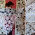 Crocheted white robe skara- - Wraps & cloaks - needlework