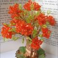 Miniature Flowering Tree - Biser - beadwork