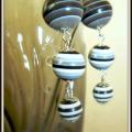 " zebriukai " - Earrings - beadwork