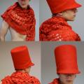 Felt hat " Red & quot soldier; - Hats - felting
