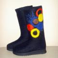 Color bubbles - Shoes & slippers - felting