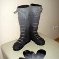 Grey Laced - Shoes & slippers - felting