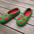 Christmas slippers - Shoes & slippers - felting