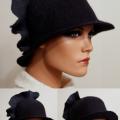 Felt hat " Madam " - Hats - felting