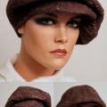 Felt beret " smells of cinnamon " - Hats - felting