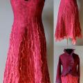 Felt Dress " pink " - Dresses - felting