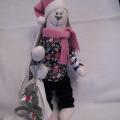 Rabbit with Christmas gifts - Dolls & toys - sewing