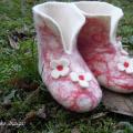 Pink Boots - Shoes & slippers - felting