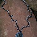 Neck pendant " Twilight " - Neck pendants - beadwork