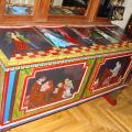 Decorated chest of drawers - Acrylic painting - drawing
