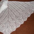 white scarf (11) - Wraps & cloaks - knitwork