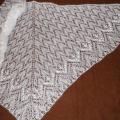 white scarf (13) - Wraps & cloaks - knitwork
