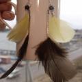 Earrings made of feathers - Accessory - making
