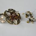 Earrings and bracelets k-th " V & quot Bouquet; - Kits - beadwork