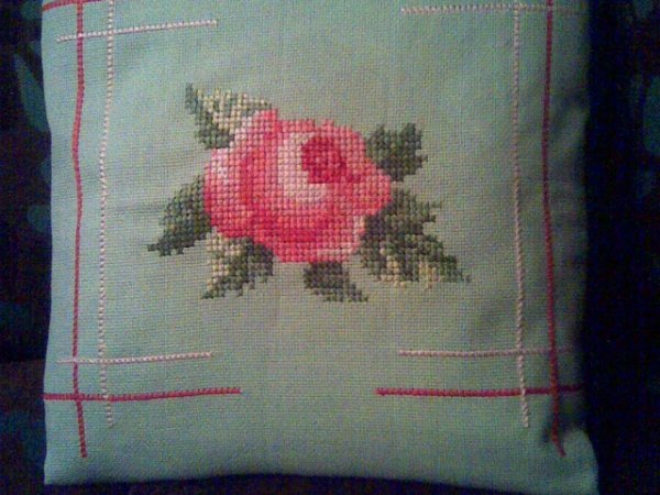 cushion with Rose - Pillows
