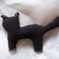 Black cat - Dolls & toys - sewing