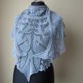 Grey shawl - Wraps & cloaks - knitwork