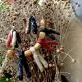 Country-style necklace with earrings - Necklaces - felting