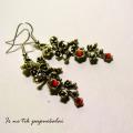 Twigs - Earrings - beadwork