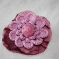 Flower - Brooches - needlework