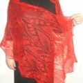 The bright red ... - Wraps & cloaks - knitwork