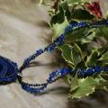 neck pendant " Blue dimple " - Neck pendants - beadwork