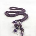 Necklace with amethyst - Necklace - beadwork