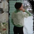 Crocheted bolero " GULBE white & quot ;. - Sweaters & jackets - needlework
