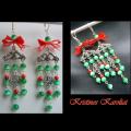 Christmas tree - Earrings - beadwork