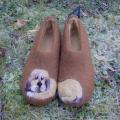 Feminine slippers - Shoes & slippers - felting