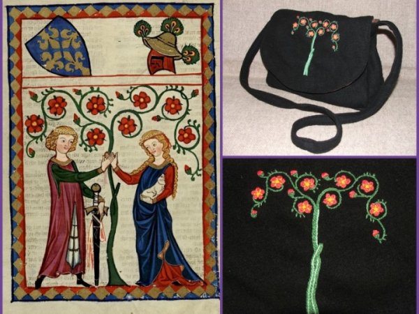 Codex MANESSE black tašiokas - Handbags & wallets